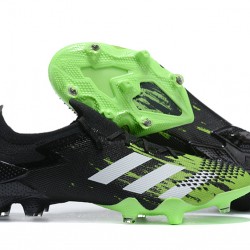 Adidas Preator Mutator 20+ FG Green Black White Low-top For Men Soccer Cleats 