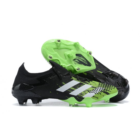 Adidas Preator Mutator 20+ FG Green Black White Low-top For Men Soccer Cleats