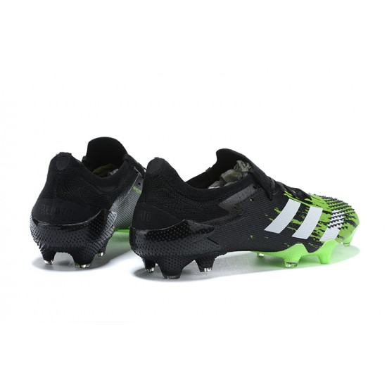 Adidas Preator Mutator 20+ FG Green Black White Low-top For Men Soccer Cleats