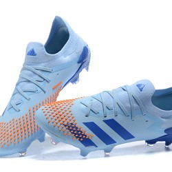 Adidas Preator Mutator 20+ FG LightOrange Blue Low-top For Men Soccer Cleats 