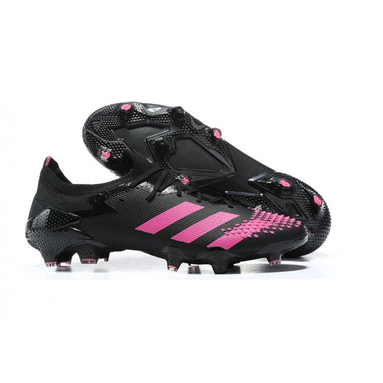 Adidas Preator Mutator 20+ FG Pink Black Low-top For Men Soccer Cleats 