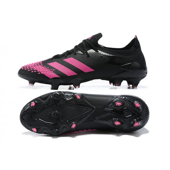 Adidas Preator Mutator 20+ FG Pink Black Low-top For Men Soccer Cleats