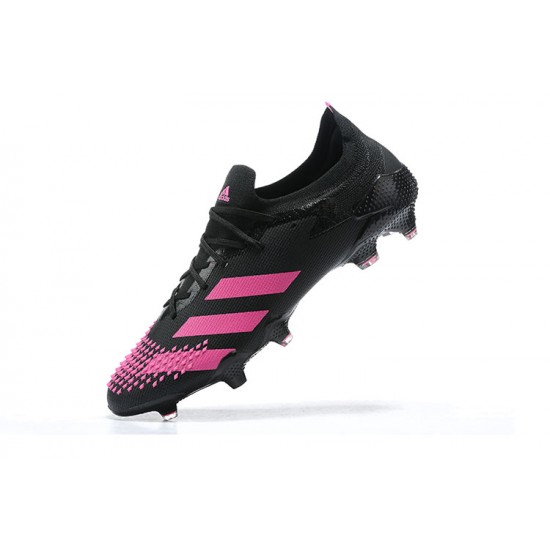 Adidas Preator Mutator 20+ FG Pink Black Low-top For Men Soccer Cleats