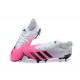 Adidas Preator Mutator 20+ FG Pink Black White Low-top For Men Soccer Cleats