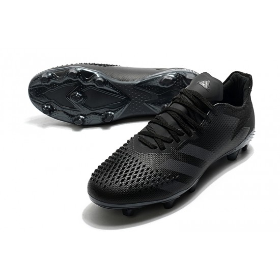 Adidas Predator 20.2 FG Low All Black Soccer Cleats