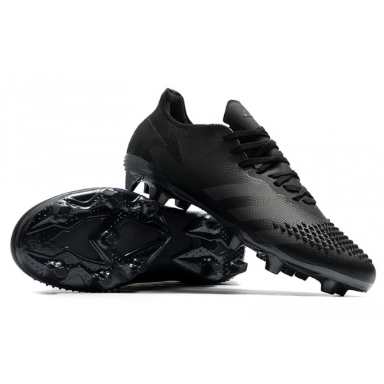 Adidas Predator 20.2 FG Low All Black Soccer Cleats