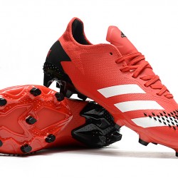 Adidas Predator 20.2 FG Low Red White Black Soccer Cleats