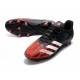 Adidas Predator 20.2 FG Low White Black Red Soccer Cleats