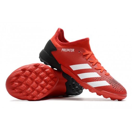 Adidas Predator 20.3 L FG Low Red White Black Soccer Cleats