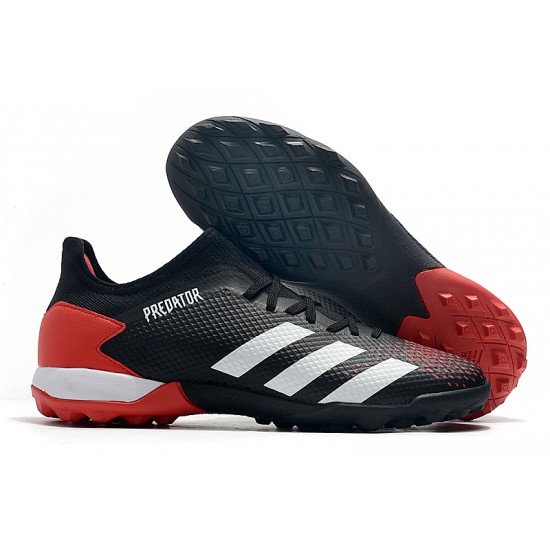 Adidas Predator 20.3 L TF Low Black White Red Soccer Cleats