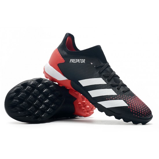 Adidas Predator 20.3 L TF Low Black White Red Soccer Cleats