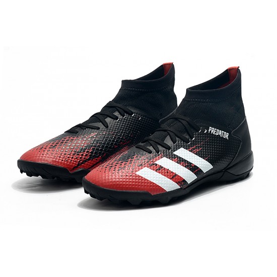 Adidas Predator 20.3 TF High Black White Red Soccer Cleats