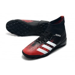 Adidas Predator 20.3 TF High Black White Red Soccer Cleats