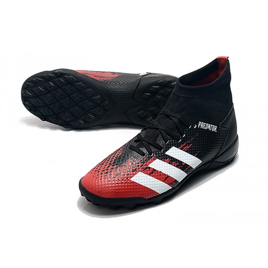 Adidas Predator 20.3 TF High Black White Red Soccer Cleats