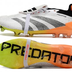 Adidas Predator Accuracy FG Boost Soccer Cleats Black White Yellow For Men And Women 