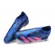 Adidas Predator Accuracy Fg Boots Blue Pink For Men Low-top Soccer Cleats