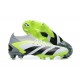 Adidas Predator Accuracy Fg Boots Gray Green White Black For Men High-top Soccer Cleats