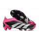 Adidas Predator Accuracy Fg Boots Ping Red Black For Men Low-top Soccer Cleats 