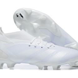 Adidas Predator Accuracy Fg Boots White For Men High-top Soccer Cleats 