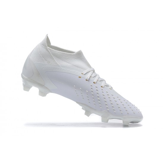 Adidas Predator Accuracy Fg Boots White For Men High-top Soccer Cleats