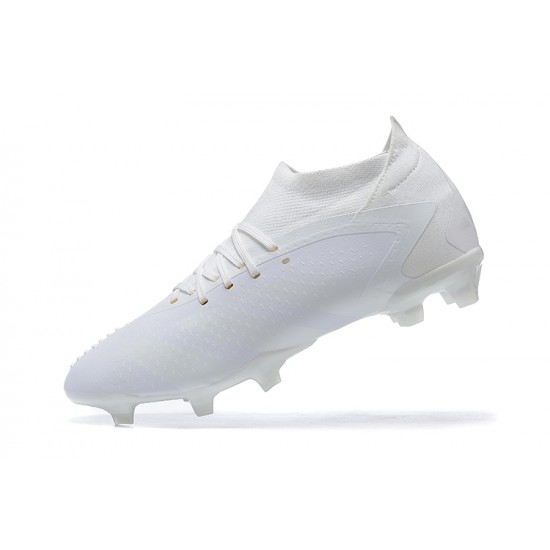 Adidas Predator Accuracy Fg Boots White For Men High-top Soccer Cleats