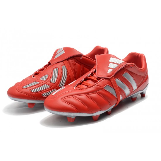 Adidas Predator Mania FG Red Silver Soccer Cleats