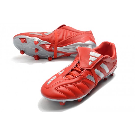 Adidas Predator Mania FG Red Silver Soccer Cleats