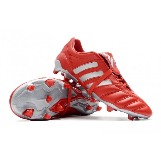 Adidas Predator Mania FG Red Silver Soccer Cleats