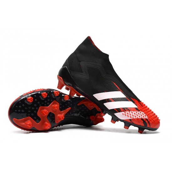 The Best Selling Line Adidas Predator Mutator 20 AG High Black Red White Soccer Cleats Sale