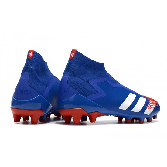 Adidas Predator Mutator 20 AG High Deep Blue White Orange Soccer Cleats