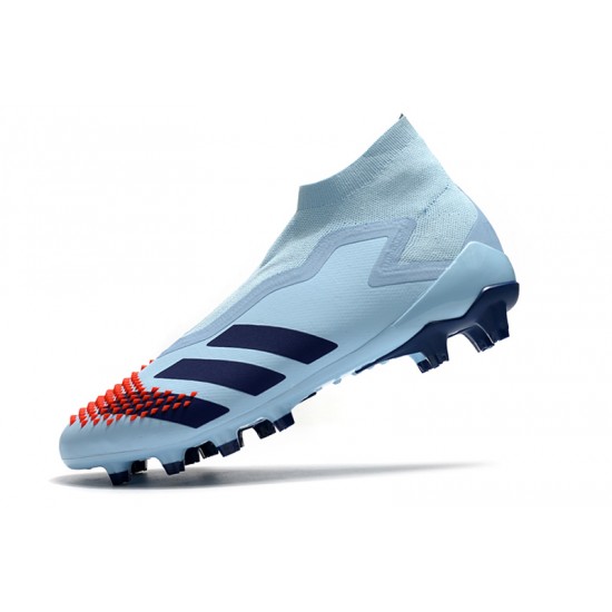 Adidas Predator Mutator 20 AG High Ltblue Black Red Soccer Cleats