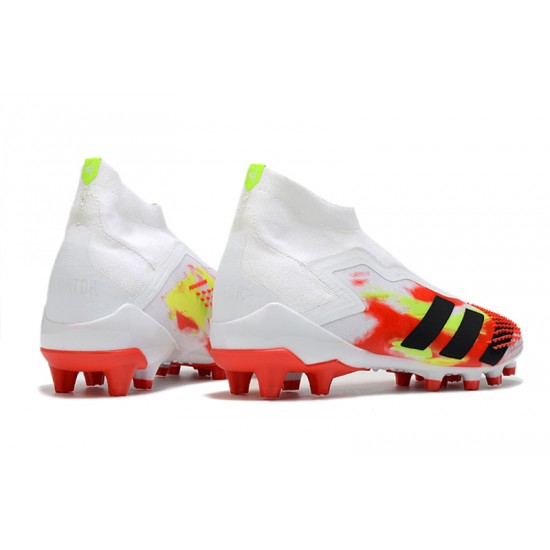 Adidas Predator Mutator 20 AG High White Black Red Green Soccer Cleats