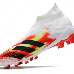 Adidas Predator Mutator 20 AG High White Black Red Green Soccer Cleats