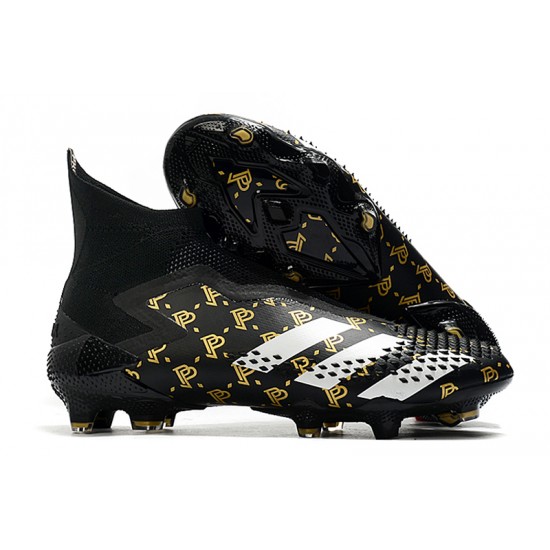 Adidas Predator Mutator 20 FG High Black White Gold Soccer Cleats