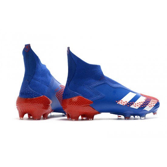 Adidas Predator Mutator 20 FG High Blue White Red Soccer Cleats