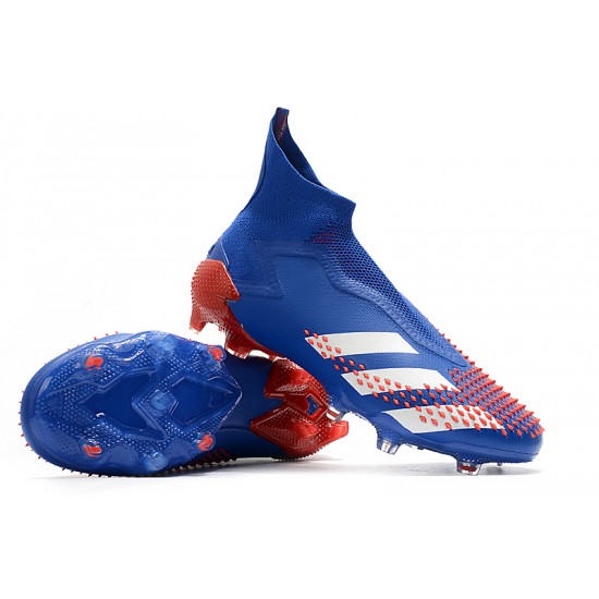 Adidas Predator Mutator 20 FG High Blue White Red Soccer Cleats