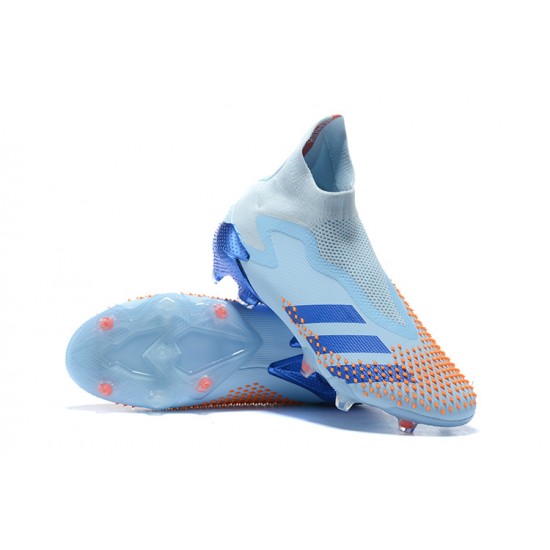 Adidas Predator Mutator 20 FG High Ltblue Blue Orange Soccer Cleats