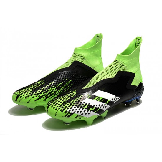 Adidas Predator Mutator 20 FG High Mens Black Silver Green Soccer Cleats