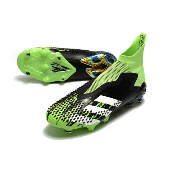 Adidas Predator Mutator 20 FG High Mens Black Silver Green Soccer Cleats