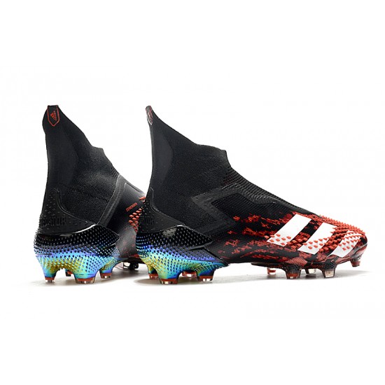 Adidas Predator Mutator 20 FG High White Black Red Soccer Cleats