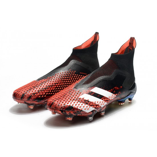 Adidas Predator Mutator 20 FG High White Black Red Soccer Cleats