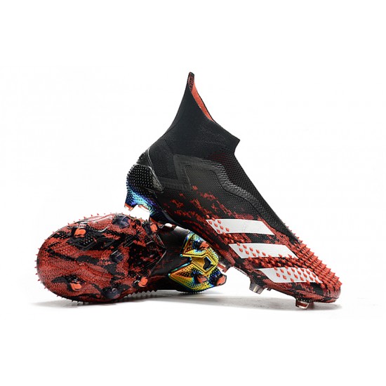 Adidas Predator Mutator 20 FG High White Black Red Soccer Cleats