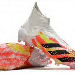 Adidas Predator Mutator 20 FG High White Orange Black Soccer Cleats