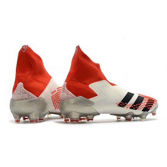 Adidas Predator Mutator 20 FG High Win-Red Beige Black Soccer Cleats