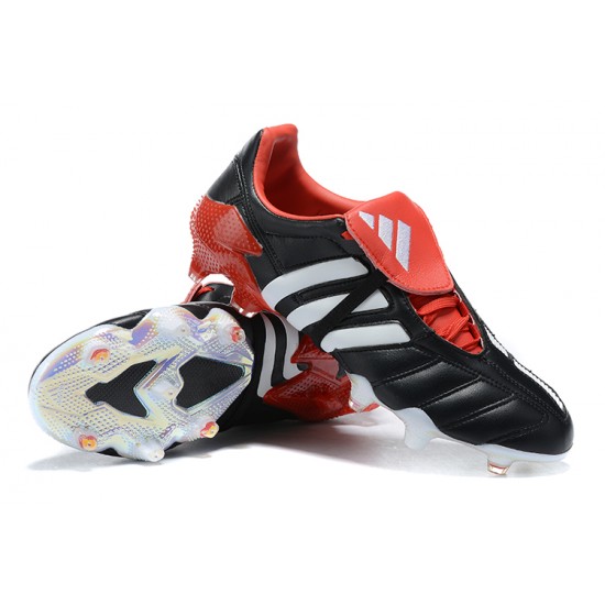 Adidas Predator Mutator 20 FG Low Black White Red Soccer Cleats