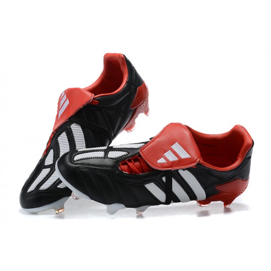 Adidas Predator Mutator 20 FG Low Black White Red Soccer Cleats