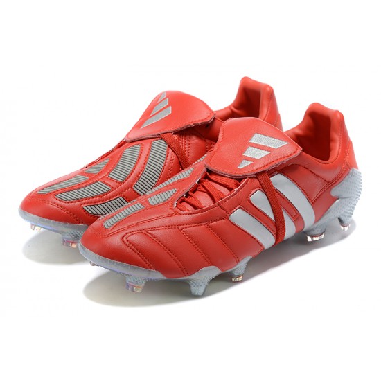 Adidas Predator Mutator 20 FG Low Red Silver Soccer Cleats