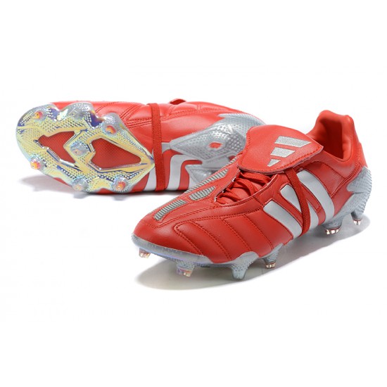 Adidas Predator Mutator 20 FG Low Red Silver Soccer Cleats