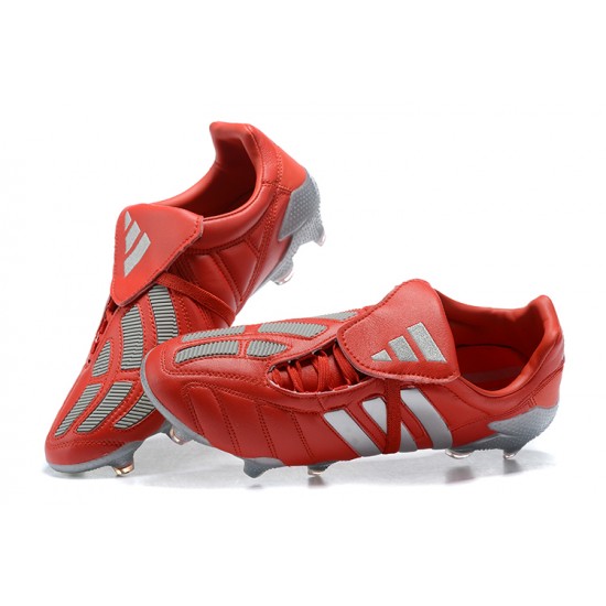 Adidas Predator Mutator 20 FG Low Red Silver Soccer Cleats