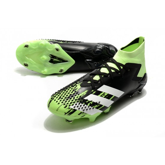 Adidas Predator Mutator 20.1 FG High Black Green Soccer Cleats